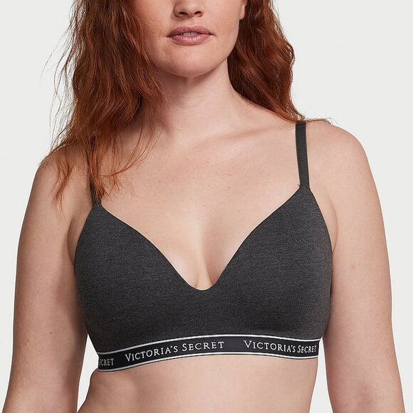 Victoria's Secret Other - Victoria's Secret t-shirt lightly lined charcoal gray wireless bra 40C